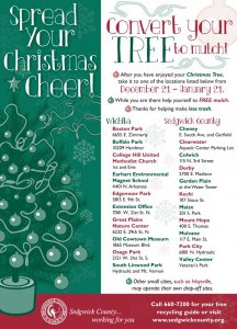 Free Christmas tree recycling and free mulch