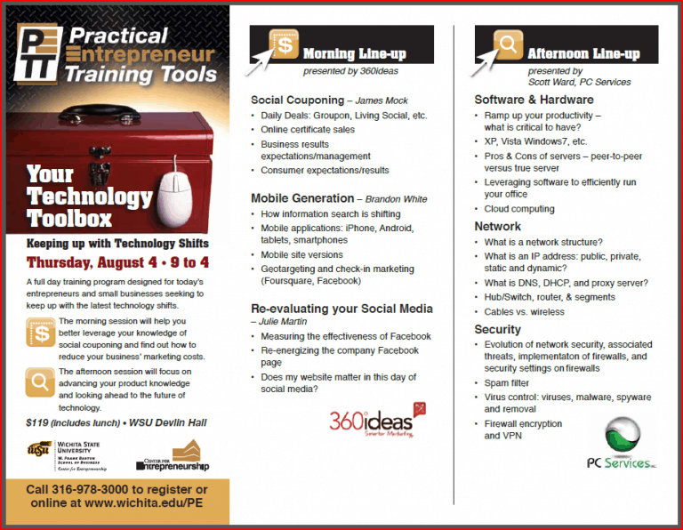 WSU Practical Entrepreneur Training Tools