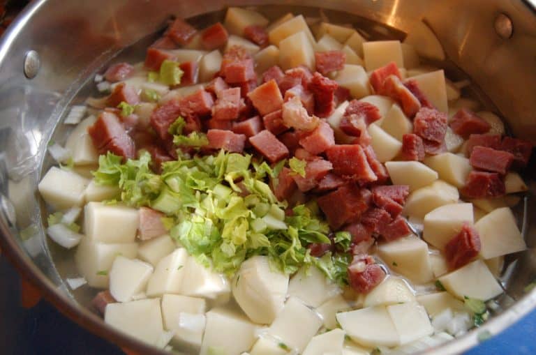 gorgeous ham and potato soup recipe