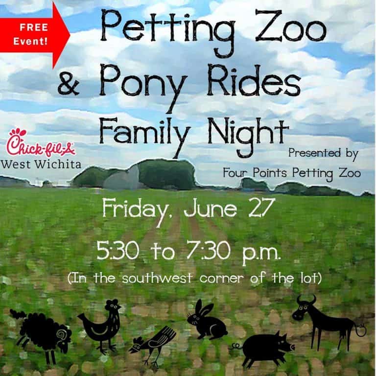 Free pony rides, petting zoo and more at Chick-fil-A west Wichita Family Night