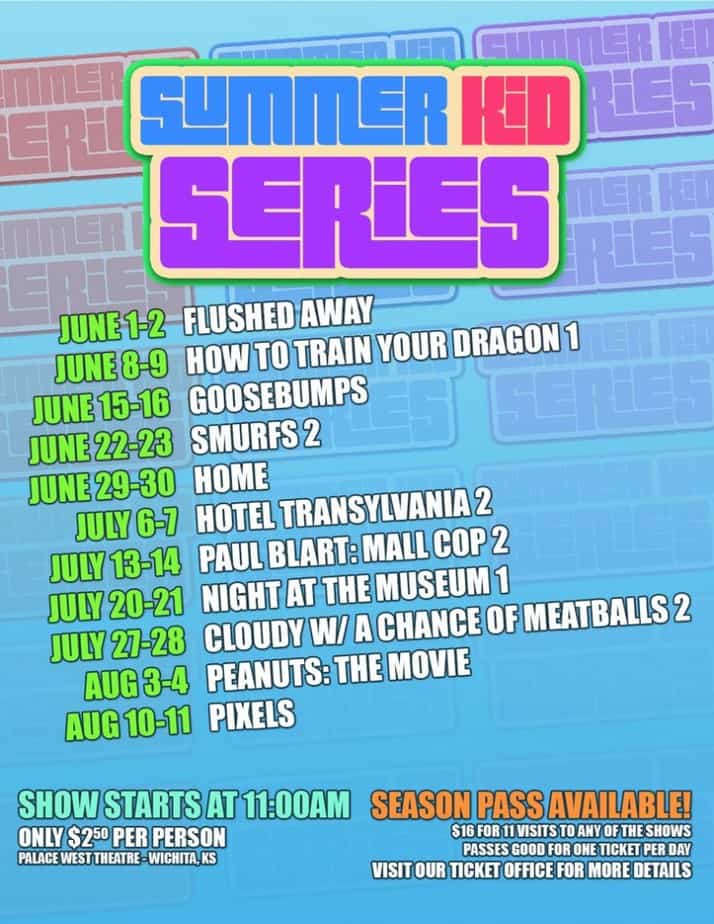 Summer Kids Movies at the Palace