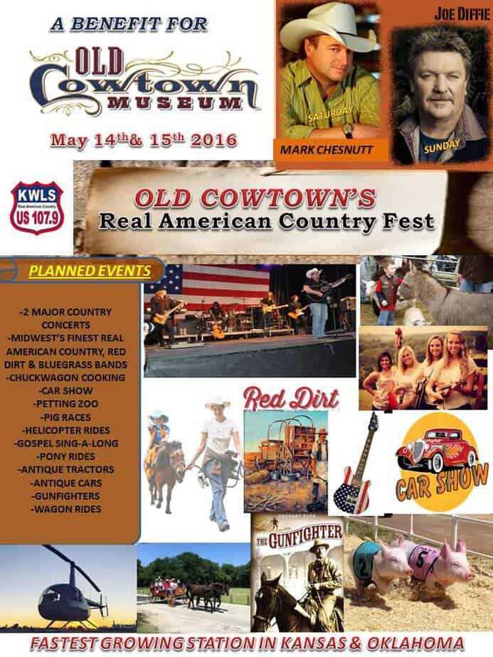 2016 Real American Country Fest at Old Cowtown Museum in Wichita KS May 14-15, 2016