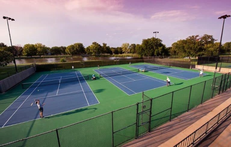 tennis courts