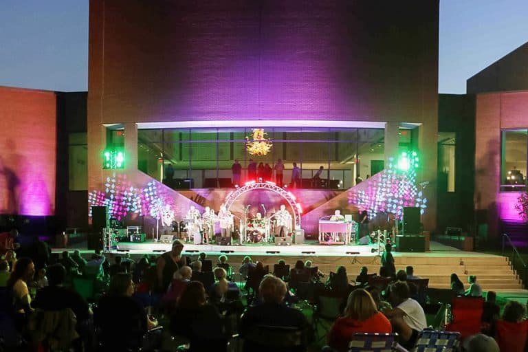 Downing amphitheater at the Wichita Art Museum
