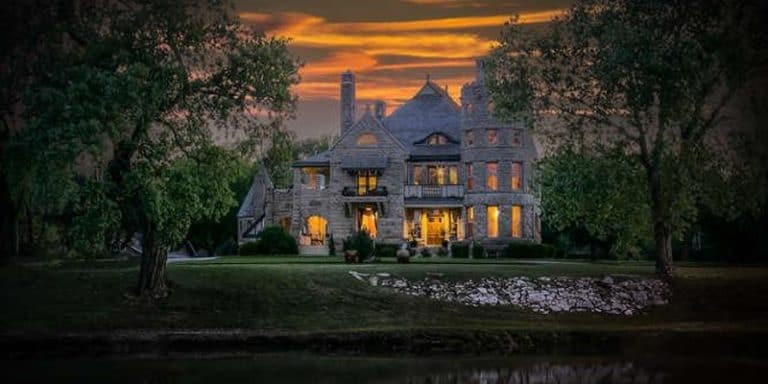 Campbell Castle in Riverside holiday lighting ceremony