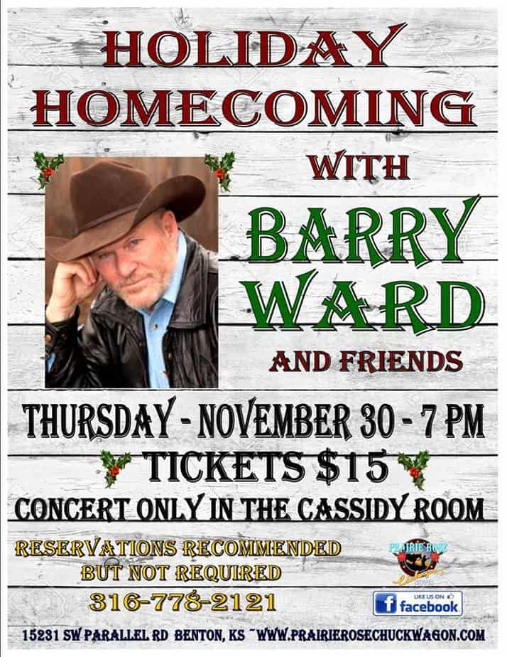 Concert at Prairie Rose - Barry Ward Holiday Homecoming