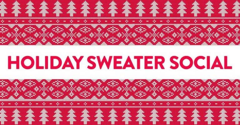Christmas sweater social in Downtown Wichita's popup urban park