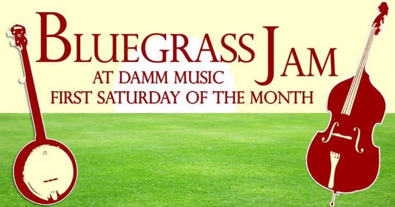 Bluegrass Jam at Damm Music Center on first Saturdays with the Kansas Bluegrass Association