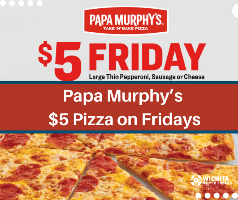 $5 Pizza on Fridays at Papa Mur[hys