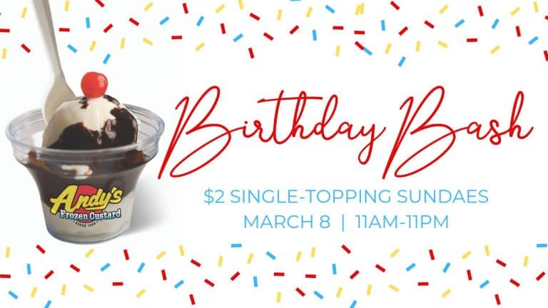 Andy's Frozen Custard 2nd Birthday Bash