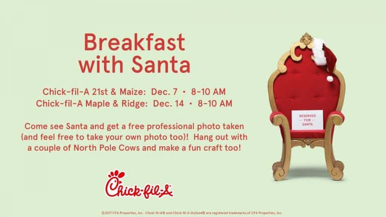 Breakfast with Santa at Chick fil A