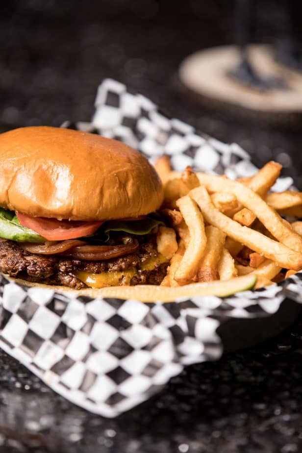 Burger fries