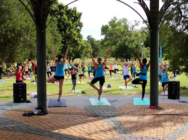 Get Fit Wichita FREE Yoga in the Park class