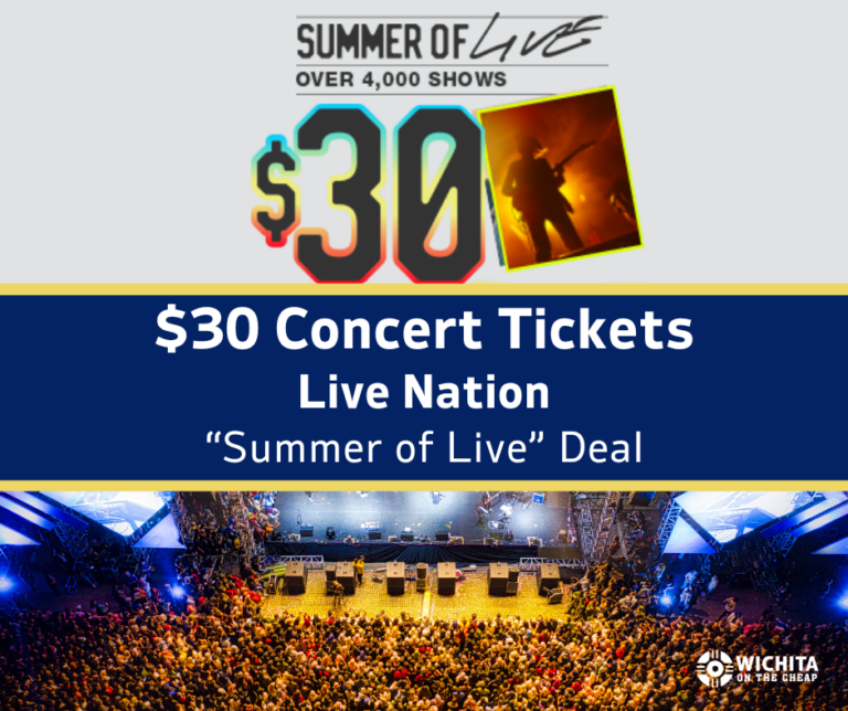Live Nation $30 Concert Tickets