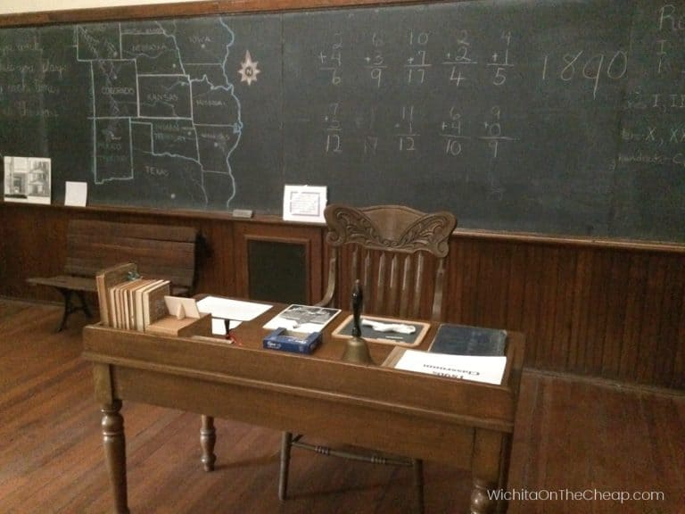 McCormick School Museum in Wichita, KS - vintage teacher's desk
