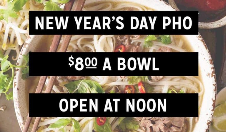 New Year's Day Pho at CSB