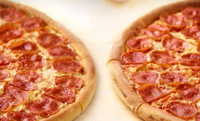 two Papa John's pizzas
