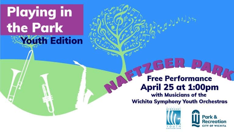 Free outdoor performance of the Wichita Youth Orchestra April 2021