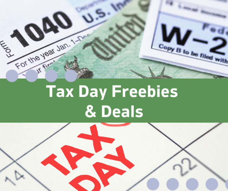 Tax Day Freebies and Deals