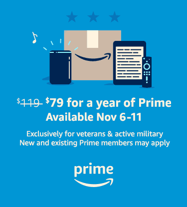 Veterans Day Amazon promo