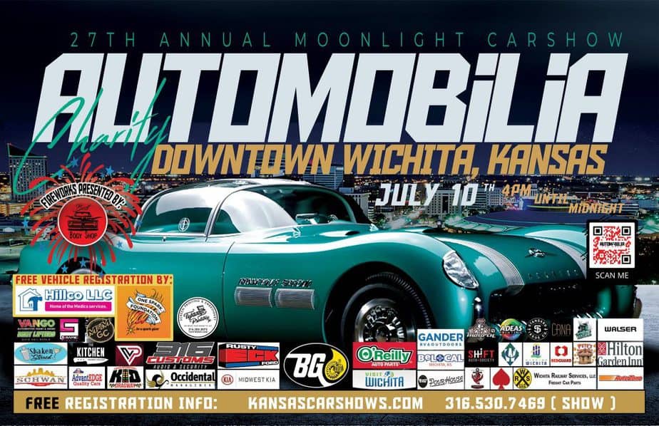 FREE Automobilia Moonlight Car Show and Street Party (and fireworks) 2021