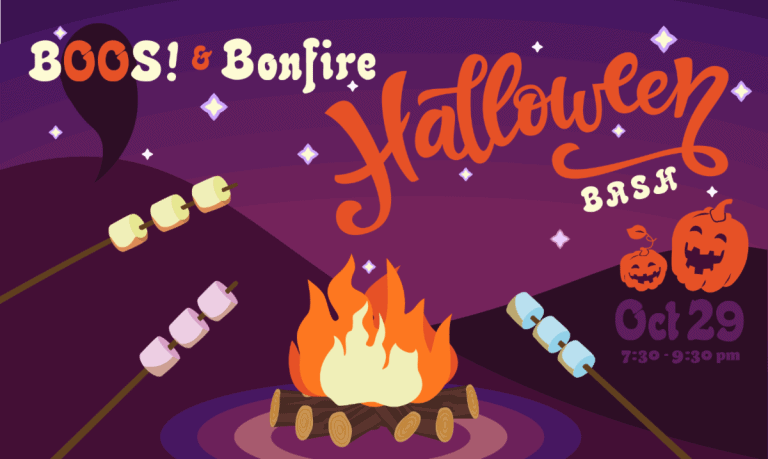 wichita recreation boos and bonfire halloween bash flyer 2021
