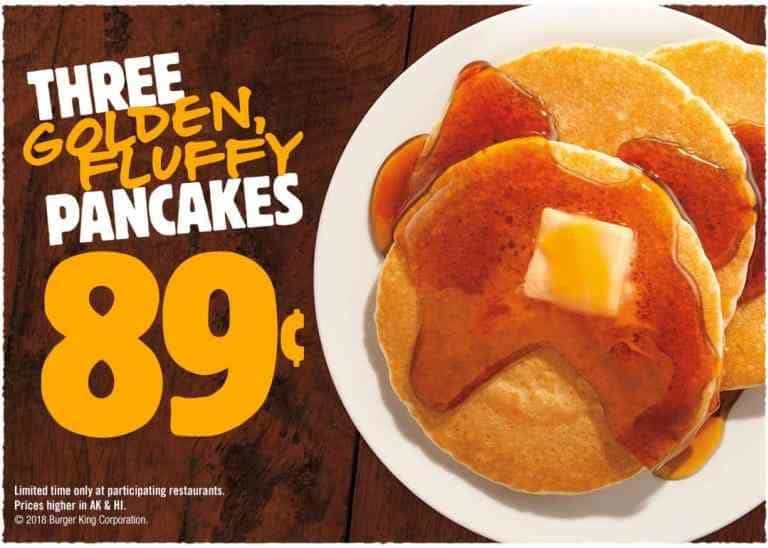 Burger King pancakes