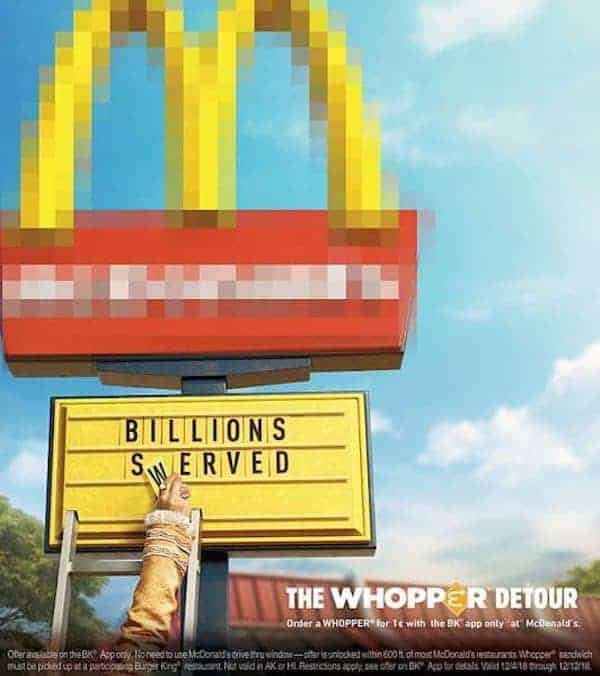 Burger King Deal at McDonalds