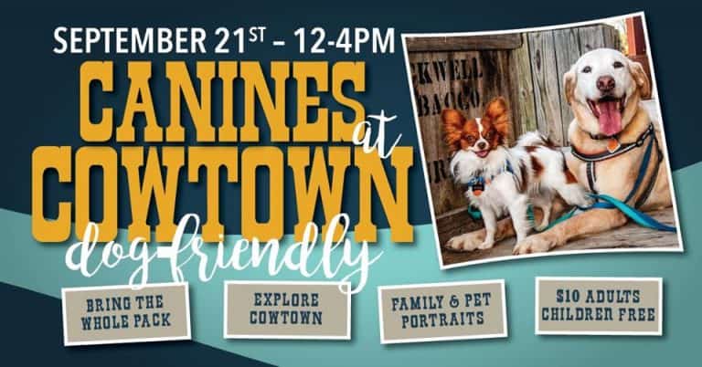 Canines at Cowtown 2019 flyer