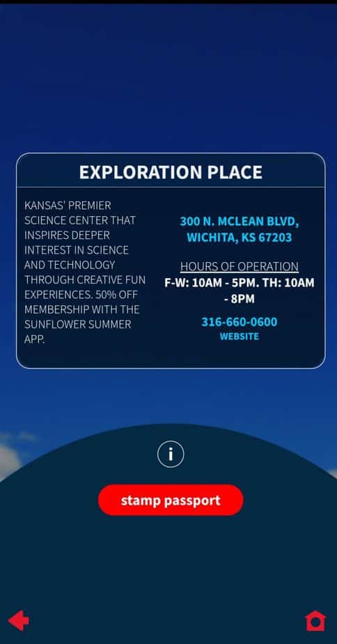 Exploration Place Family Membership deal in Sunflower Summer app