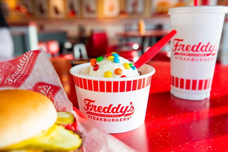 mini single-topping sundae at Freddy's Frozen Custard and Steakburgers