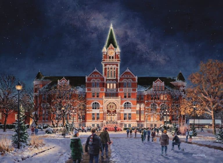 Friends University holiday lighting ceremony