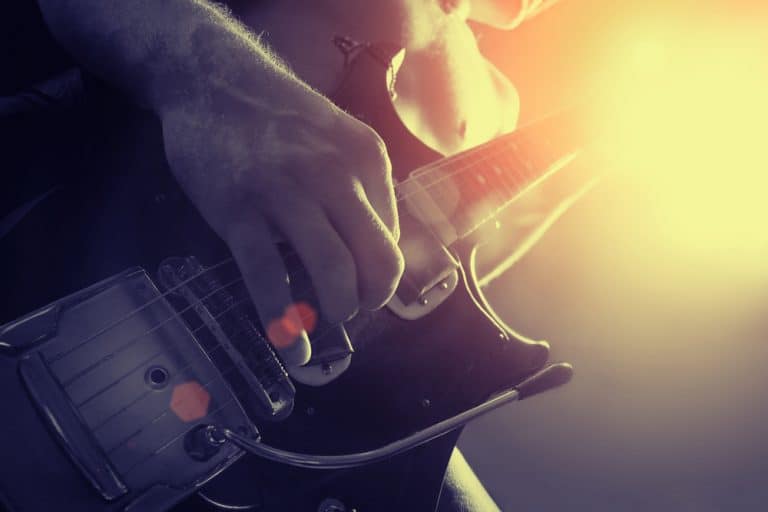 Guitar live music performance or concert
