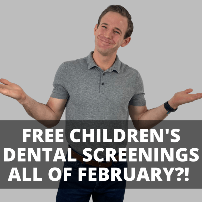 Dr. Houlik free chidlren's dental screenings all of february and march