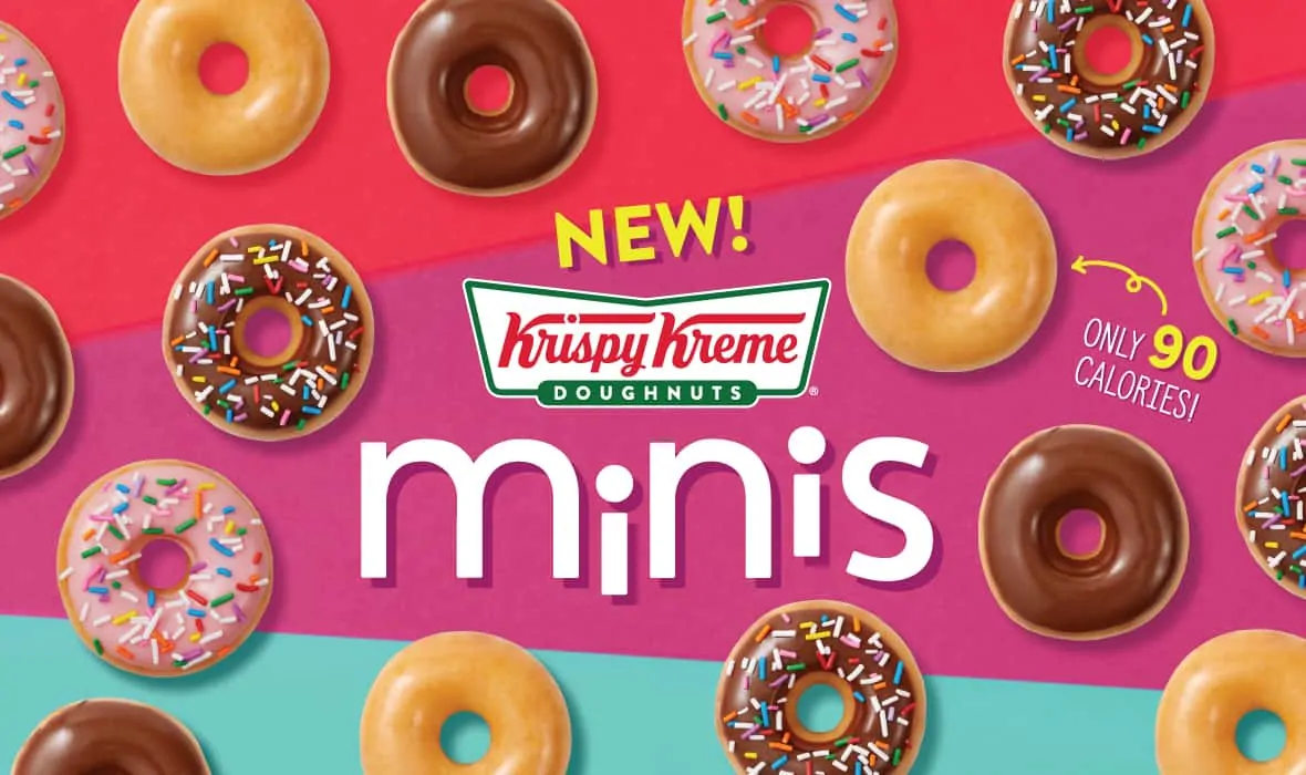 free mini doughnuts at krispy kreme