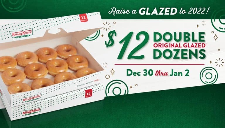 Krispy Kreme New Year deal: 2 dozen doughnuts for $12