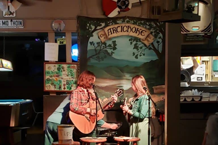 The Vogts Sisters performing live music at The Artichoke Sandwich Bar in Wichita, KS