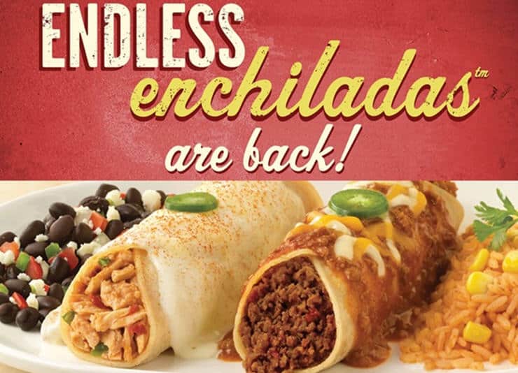 Endless Enchiladas at On The Border