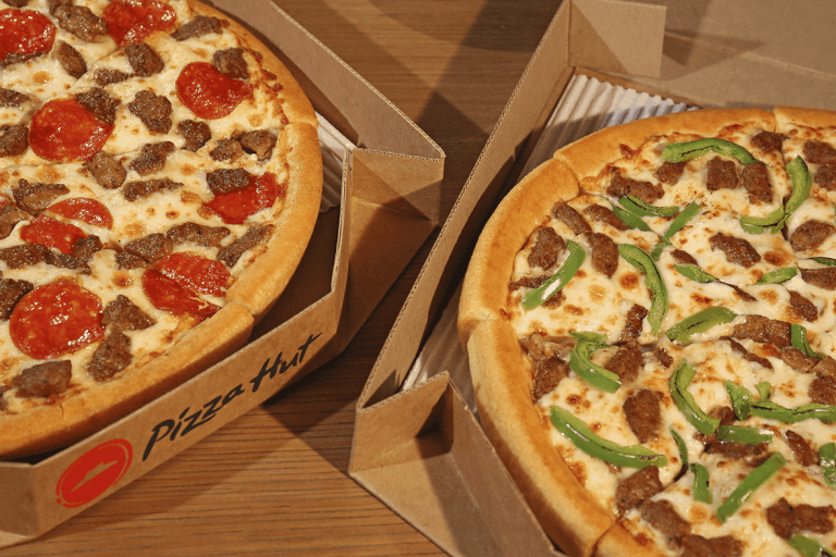 Large 2-topping pizzas from Pizza Hut for $5.99 each