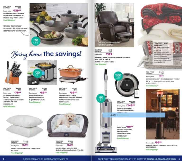 Sams Club Black Friday ad scan