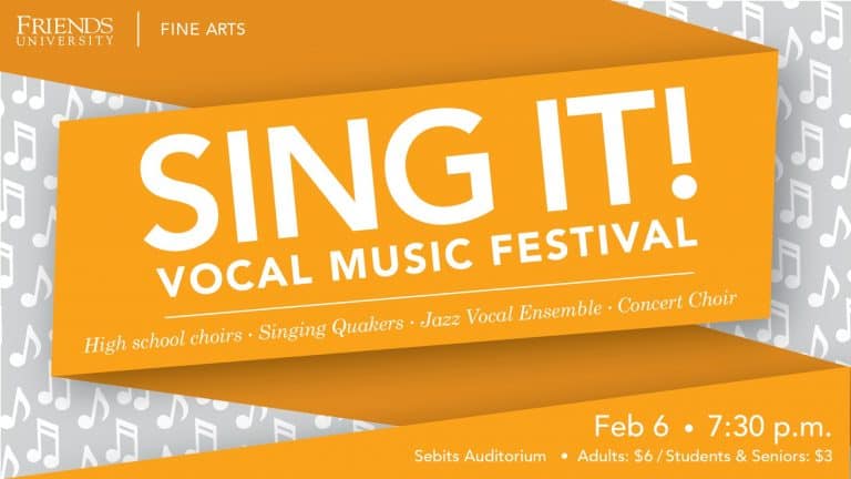 Sing It! vocal concert at Friends University in Wichita, KS