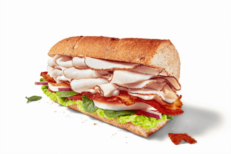 new subway sub - the Cali Fresh Turkey sub