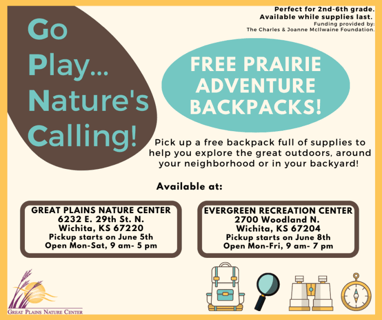 Free Prairie adventure backpacks