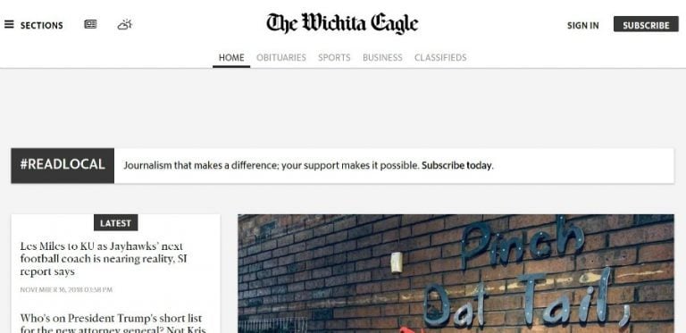 Wichita Eagle subscription on sale